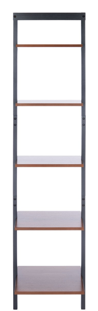 Allaire 5 Tier Leaning Etagere/Honey Brown - Cool Stuff & Accessories