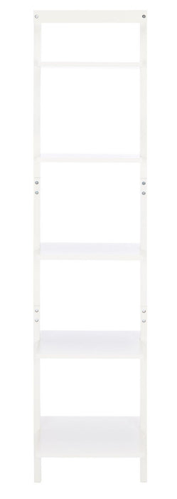Allaire 5 Tier Leaning Etagere/White - Cool Stuff & Accessories