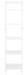 Allaire 5 Tier Leaning Etagere/White - Cool Stuff & Accessories
