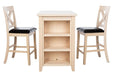 Everest 3 Piece Pub Set/White Wash - Cool Stuff & Accessories