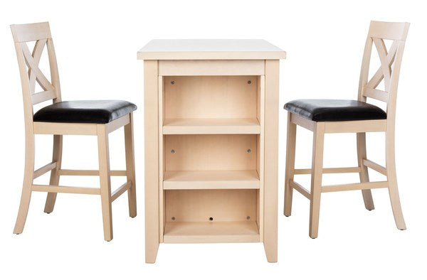 Everest 3 Piece Pub Set/White Wash - Cool Stuff & Accessories
