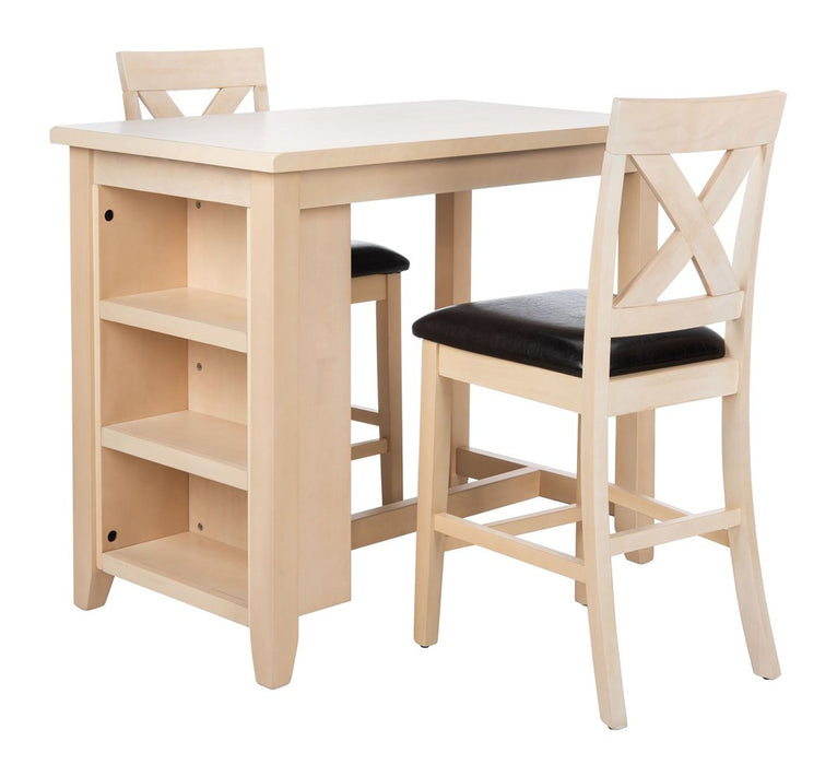 Everest 3 Piece Pub Set/White Wash - Cool Stuff & Accessories
