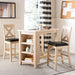 Everest 3 Piece Pub Set/White Wash - Cool Stuff & Accessories