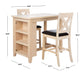 Everest 3 Piece Pub Set/White Wash - Cool Stuff & Accessories
