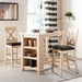Everest 3 Piece Pub Set/White Wash - Cool Stuff & Accessories