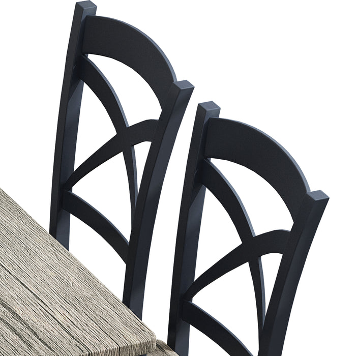 5 Piece Dining Table Set/ Brown Gray