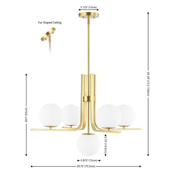 LENORE CHANDELIER/ Brass