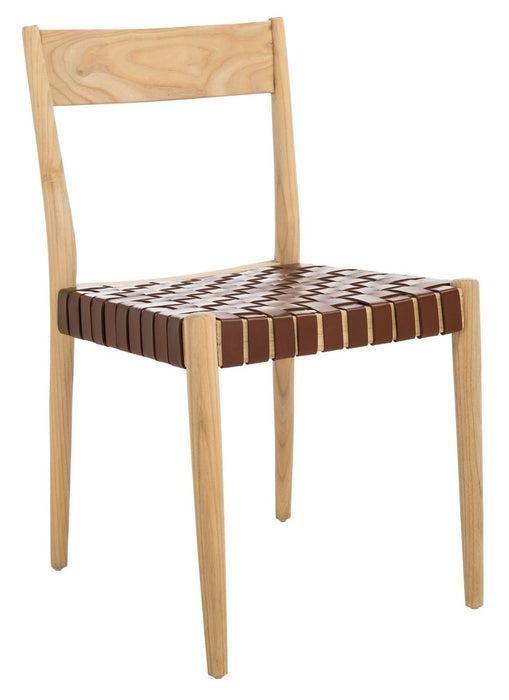 Eluned Leather Dining Chair/Cognac - Cool Stuff & Accessories