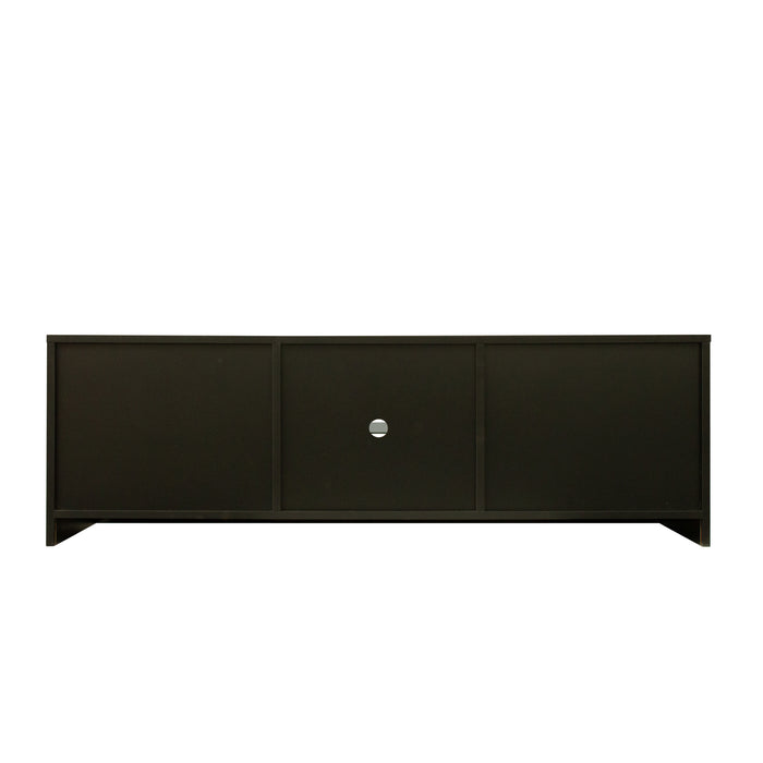 Tv Cabinet With Color Changing Light Strip/Black