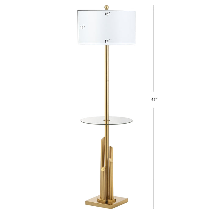 AMBROSIO 61-INCH H FLOOR LAMP SIDE TABLE - Cool Stuff & Accessories