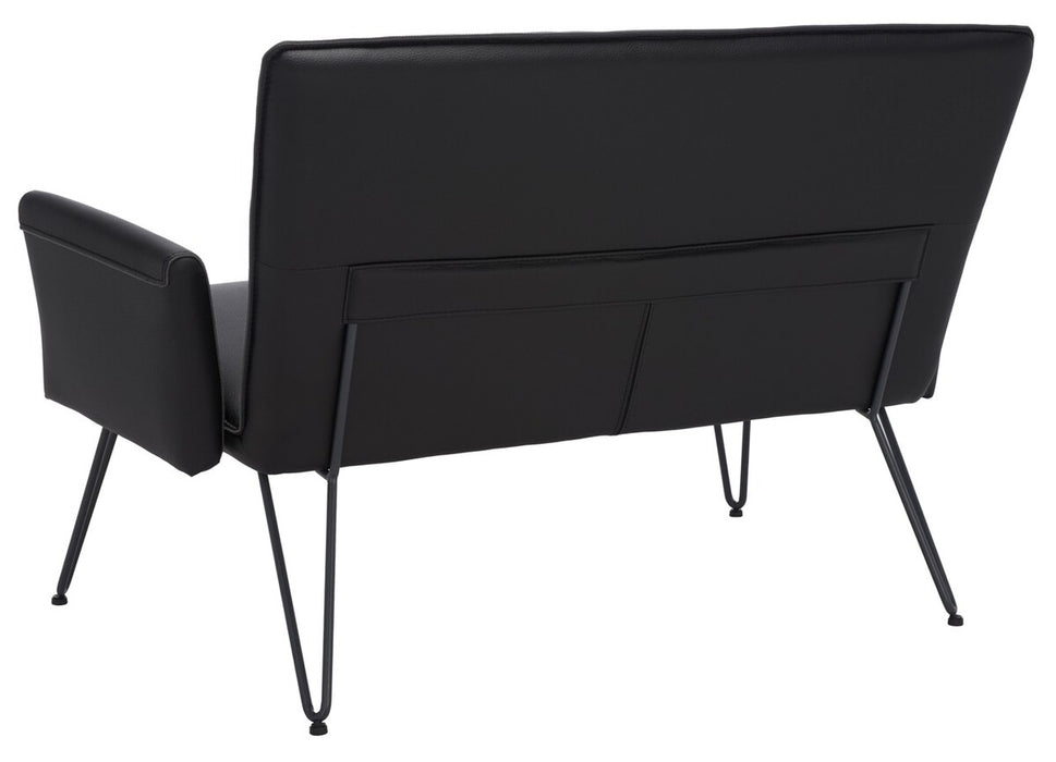 Johannes Mid Century Modern Leather Settee