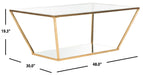 Allene Retro Glass Top Coffee Table - Cool Stuff & Accessories