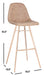 Mathison Bar Stool/Brown - Cool Stuff & Accessories