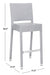 Bethel Grey Indoor-Outdoor Bar Stool - Cool Stuff & Accessories