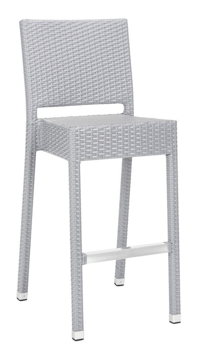 Bethel Grey Indoor-Outdoor Bar Stool - Cool Stuff & Accessories