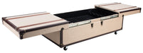 Zoe Coffee Table Storage Trunk With Wine Rack/Beige - Cool Stuff & Accessories