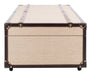 Zoe Coffee Table Storage Trunk With Wine Rack/Beige - Cool Stuff & Accessories