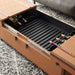 Zoe Coffee Table Storage Trunk With Wine Rack/Cognac - Cool Stuff & Accessories