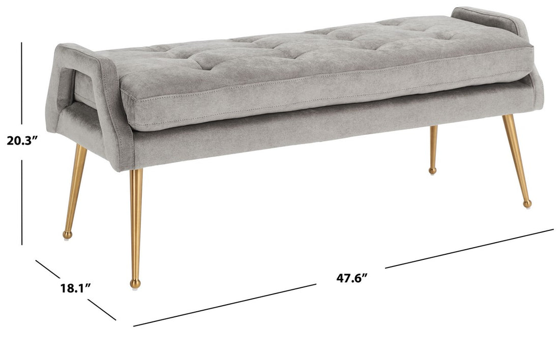 Everdeen Bench/ Silver Grey