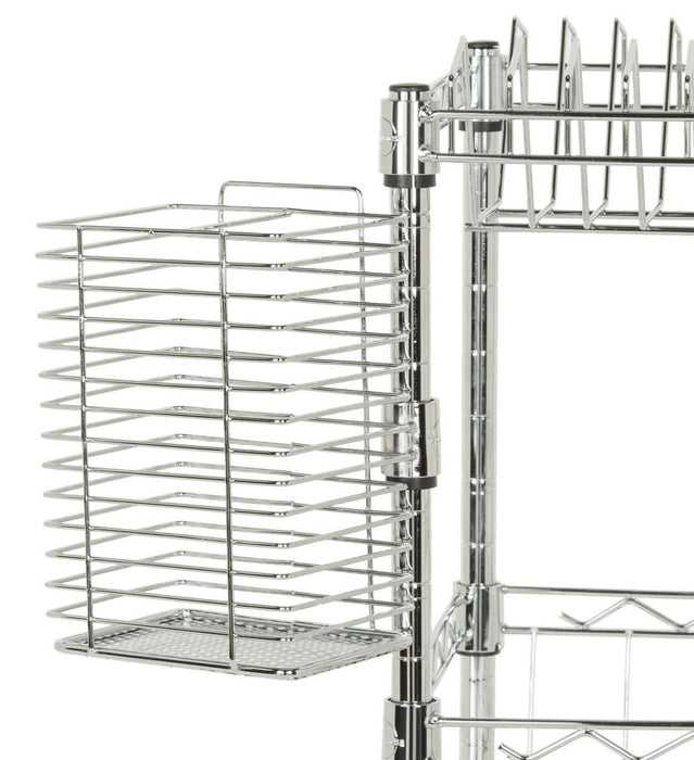 Darina Adjustable Chrome Wire Dish Rack - Cool Stuff & Accessories