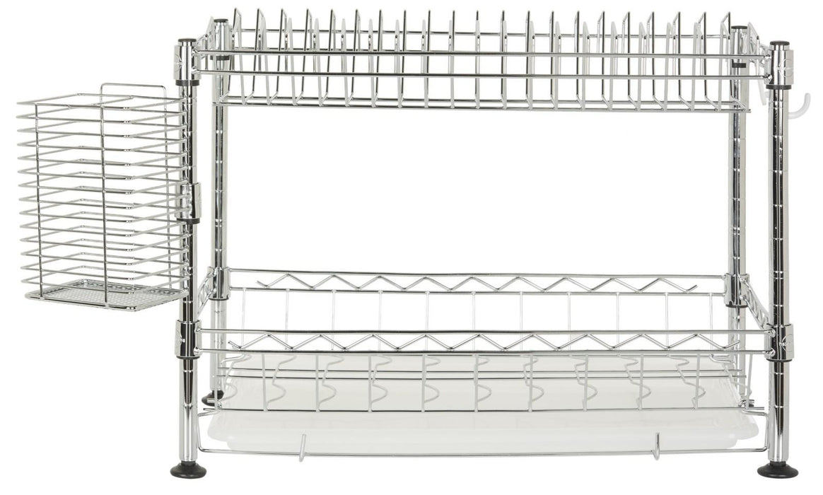 Darina Adjustable Chrome Wire Dish Rack - Cool Stuff & Accessories
