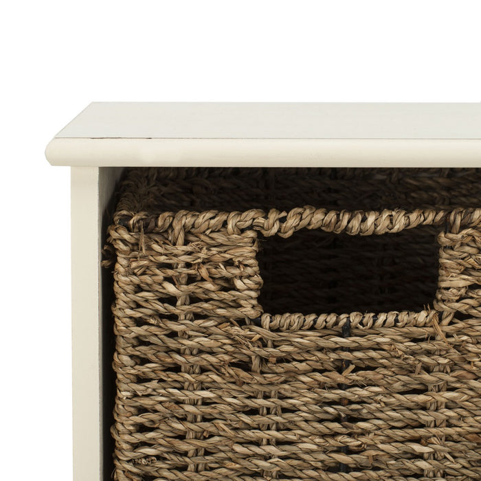 Finley Hanging 3 Basket Wall Rack/White - Cool Stuff & Accessories