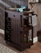 Furniture of America Harmon Small Bar Cart With Wine Rack - Cool Stuff & Accessories