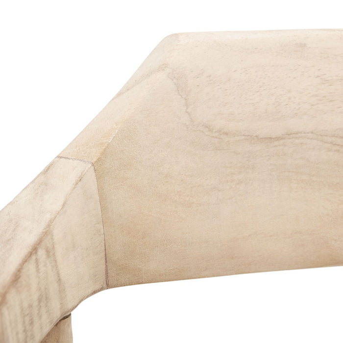 Munro Leather Woven Accent Chair/ Light Honey