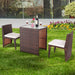 3 Pcs Cushioned Outdoor Wicker Patio Set - Cool Stuff & Accessories