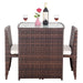 3 Pcs Cushioned Outdoor Wicker Patio Set - Cool Stuff & Accessories