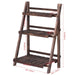 3 Tier Outdoor Wood Design Folding Display Flower Stand - Cool Stuff & Accessories