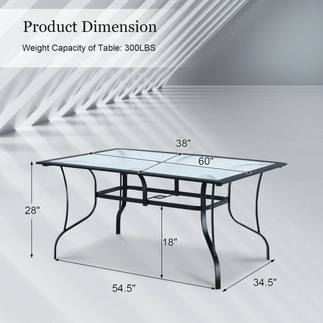 60 inch on sale rectangular patio table