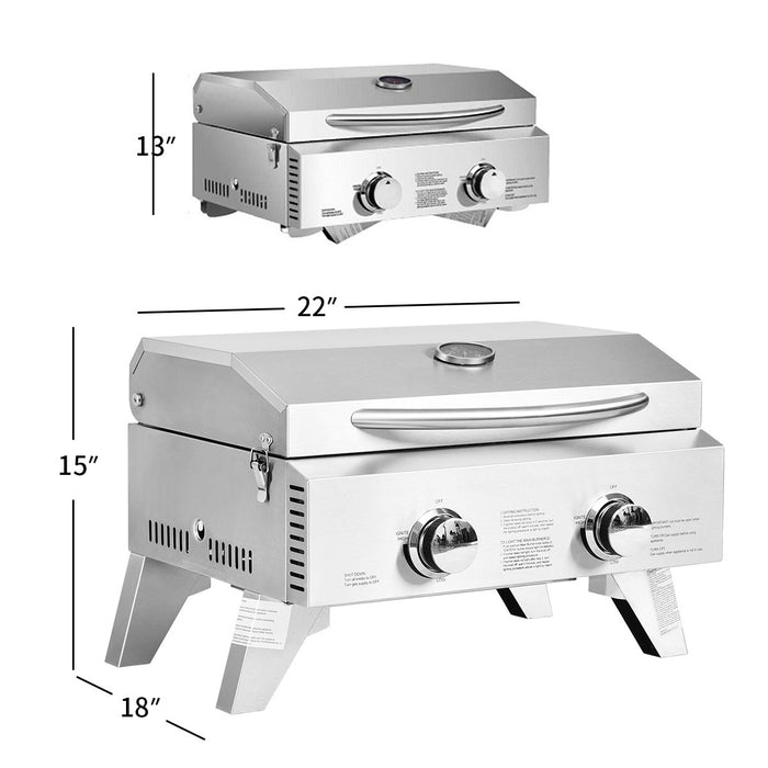 Portable Stainless Steel Table Top Grill