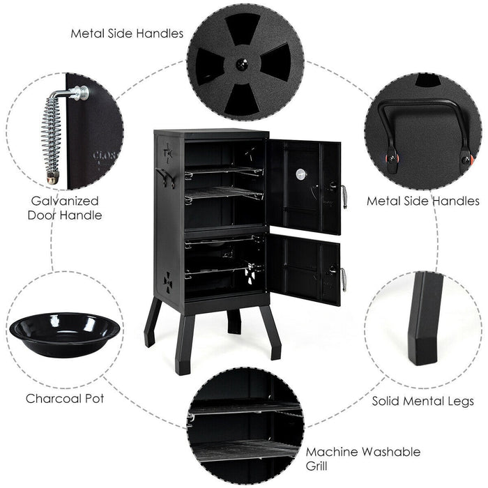 Barbecue Grill With Temperature Gauge