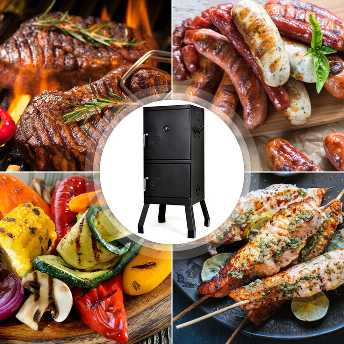 Barbecue Grill With Temperature Gauge