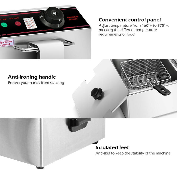 Dual Tank Countertop Deep Fryer