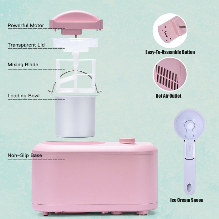 Ice Cream Maker with spoon