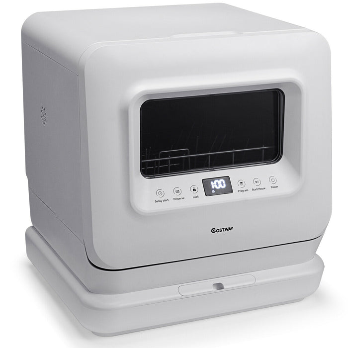 Portable Countertop Dishwasher Air Drying