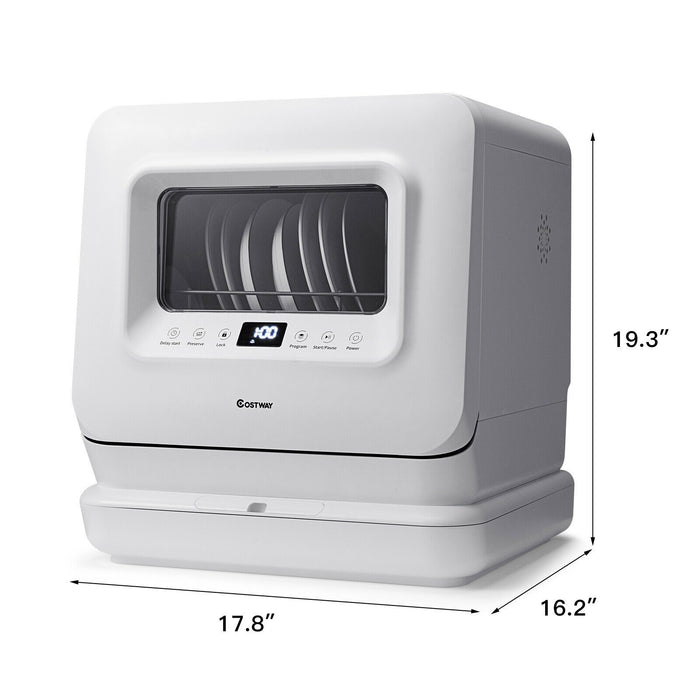 Portable Countertop Dishwasher Air Drying