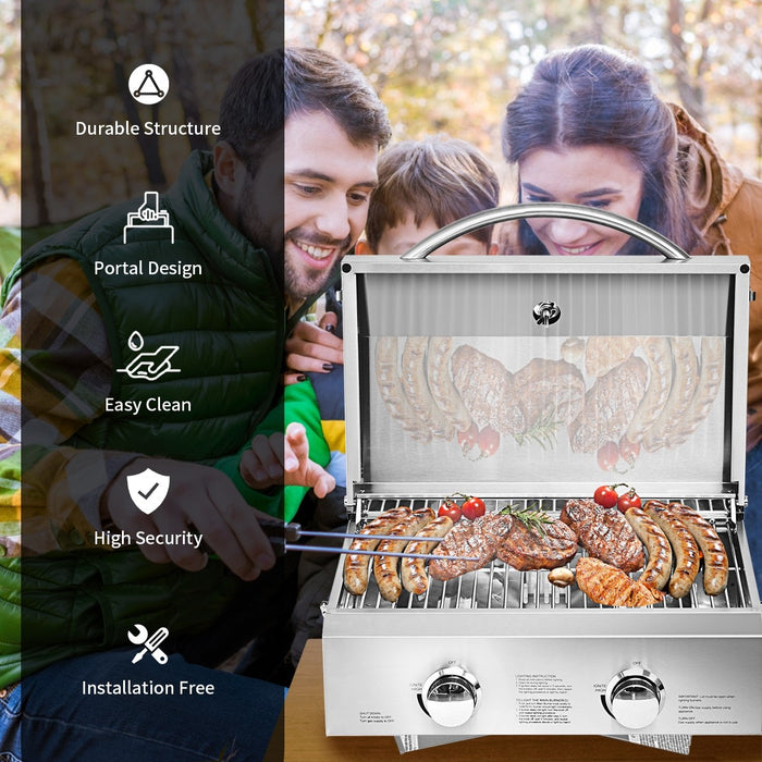Table top clearance stainless steel grill