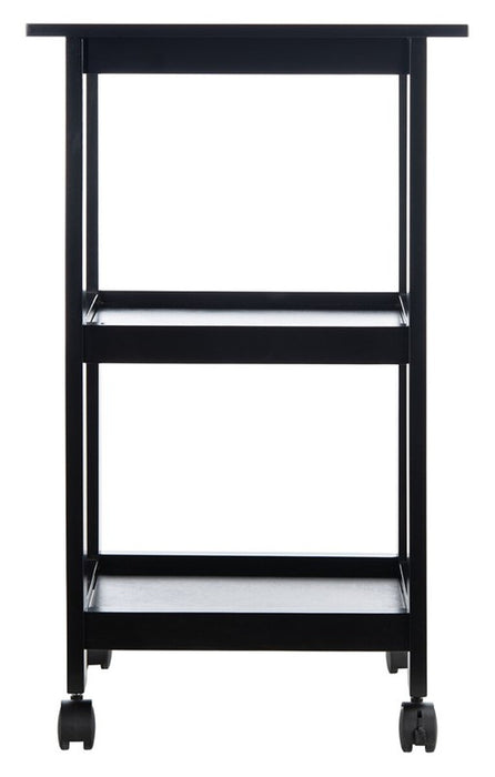 Bevin 2 Shelf Kitchen Cart/Black