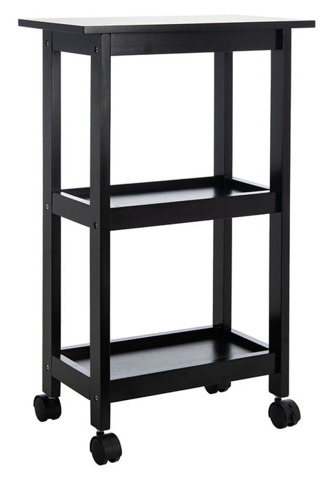 Bevin 2 Shelf Kitchen Cart/Black