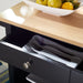 Daley 2 Drawer 2 Shelf Kitchen Cart/ Black - Cool Stuff & Accessories