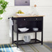 Daley 2 Drawer 2 Shelf Kitchen Cart/ Black - Cool Stuff & Accessories