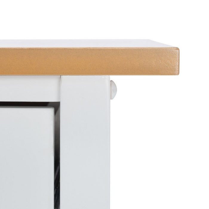 Daley 2 Drawer 2 Shelf Kitchen Cart/ White - Cool Stuff & Accessories