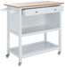 Daley 2 Drawer 2 Shelf Kitchen Cart/ White - Cool Stuff & Accessories