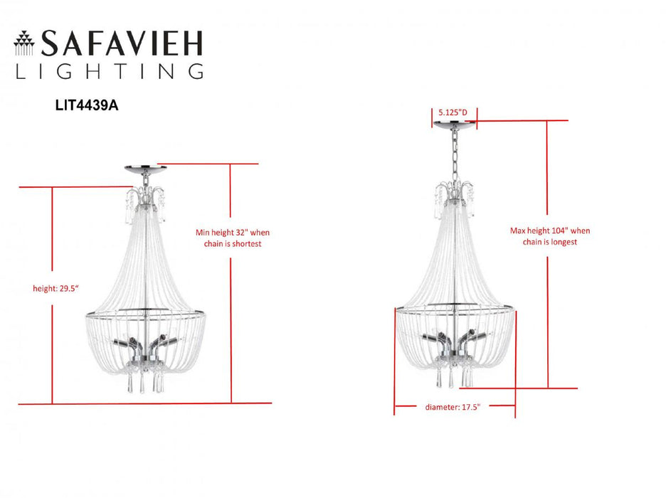Berlin Chrome Glass Beaded Chandelier - Cool Stuff & Accessories