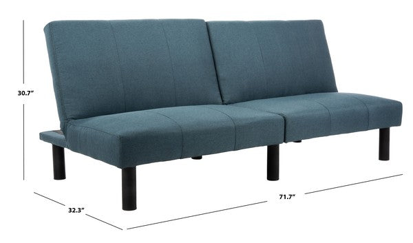 Astoria Foldable Futon Bed/Navy