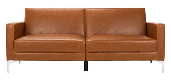 Chelsea Foldable Futon Bed/Cognac