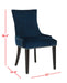Lester 19''h Dining Chair (Set Of 2) - Silver Nail Heads/Navy - Cool Stuff & Accessories